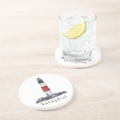 Dessous de verre en grès du phare de Nantucket San (Côté)