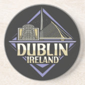 Dessous De Verre En Grès Dublin Irlande (Devant)