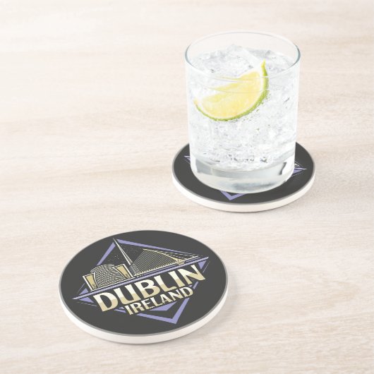 Dessous De Verre En Grès Dublin Irlande (Côté)