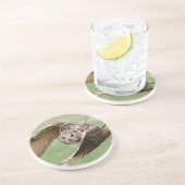 Dessous De Verre En Grès Duc En vol (Côté)