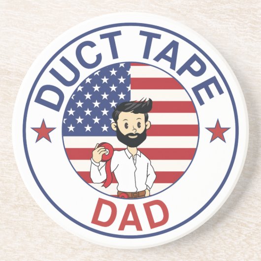 Dessous De Verre En Grès Duct Tape Dad - Coaster (Devant)