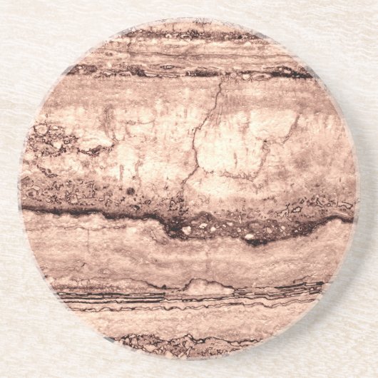 Dessous De Verre En Grès Dune de sable Granite, roches de pierre brun brun  (Devant)