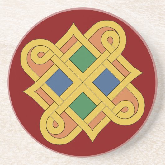 Dessous De Verre En Grès Durrow Knotwork 2016 (Devant)