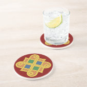 Dessous De Verre En Grès Durrow Knotwork 2016 (Côté)