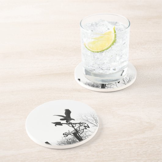 Dessous De Verre En Grès Eagle and Arrow (Côté)