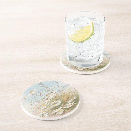 Dessous De Verre En Grès "Easter Brings the Budding Spring"  (Côté)