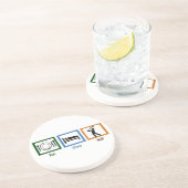 Dessous De Verre En Grès Eat Sleep Golf (Côté)