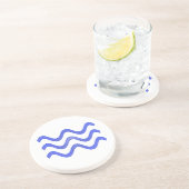 Dessous De Verre En Grès Eau (Côté)