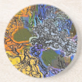 DESSOUS DE VERRE EN GRÈS EAU (Devant)