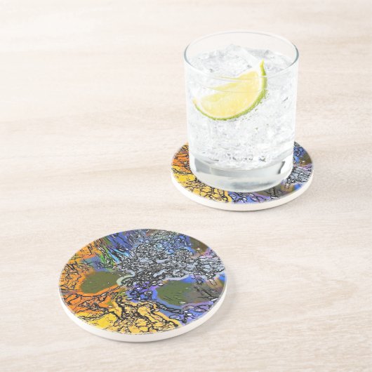 DESSOUS DE VERRE EN GRÈS EAU (Côté)