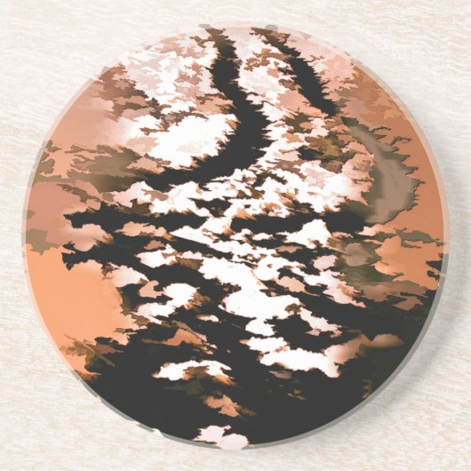 DESSOUS DE VERRE EN GRÈS EAU (Devant)