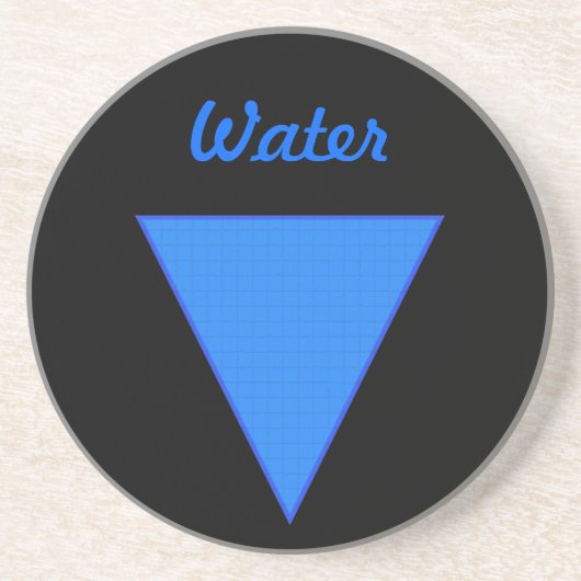 Dessous De Verre En Grès Eau (Devant)