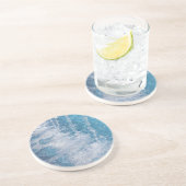 Dessous De Verre En Grès Eau bleue (Côté)