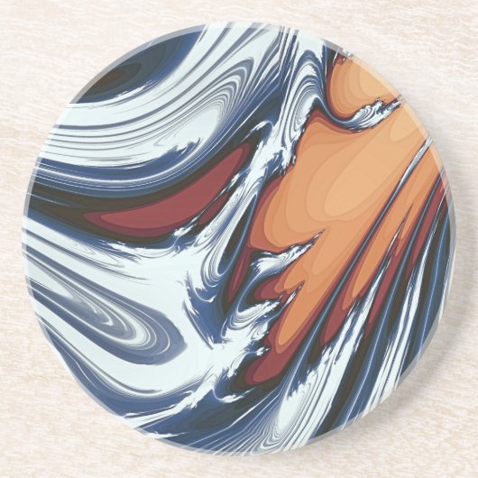 DESSOUS DE VERRE EN GRÈS EAU NAVIGABLE (Devant)