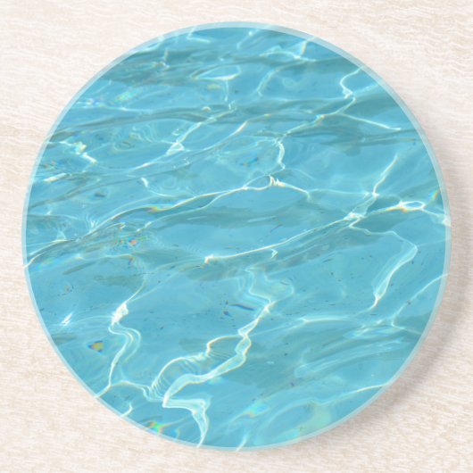 Dessous De Verre En Grès Eau turquoise (Devant)