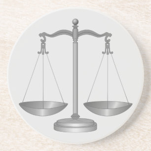 Dessous De Verre En Grès Échelles de justice