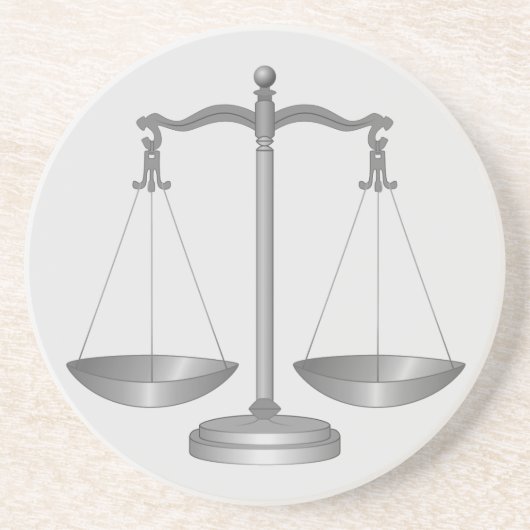 Dessous De Verre En Grès Échelles de justice (Devant)