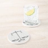 Dessous De Verre En Grès Échelles de justice (Côté)