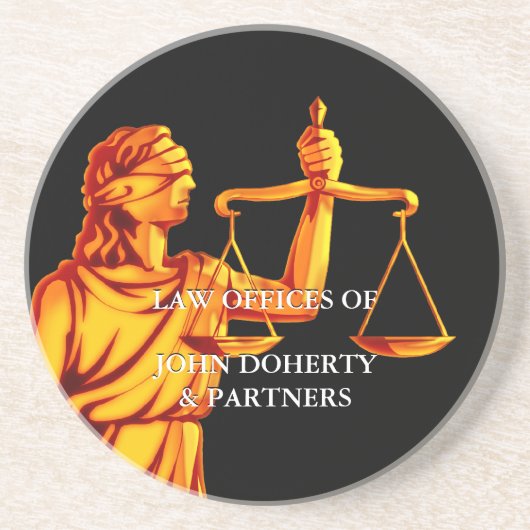 Dessous De Verre En Grès Échelles de Themis | de justice (Devant)