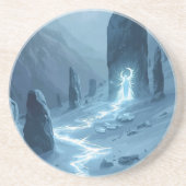 Dessous De Verre En Grès Echoes of the Winter Watcher (Devant)