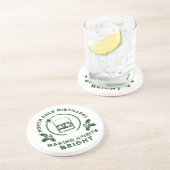 Dessous De Verre En Grès Éclairer les esprits Nord Pole Distillery Vert (Côté)