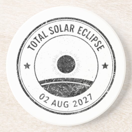 Dessous De Verre En Grès Éclipse solaire du 2 août 2027 (Devant)