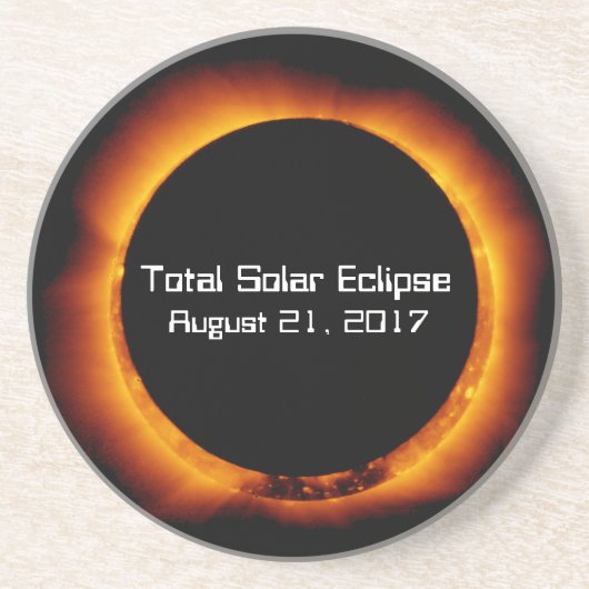 Dessous De Verre En Grès Éclipse solaire totale 2017 (Devant)