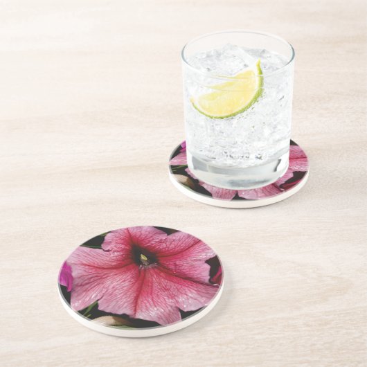 Dessous De Verre En Grès Éclosion florale (Côté)