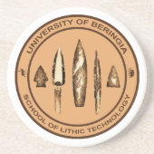 Dessous De Verre En Grès Ecole de Technologie Lithique de Beringia (Devant)