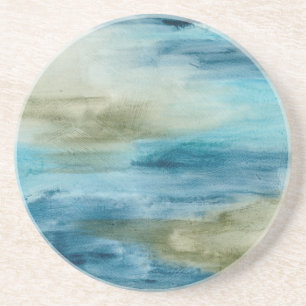 Dessous De Verre En Grès Écoulement II d'océan
