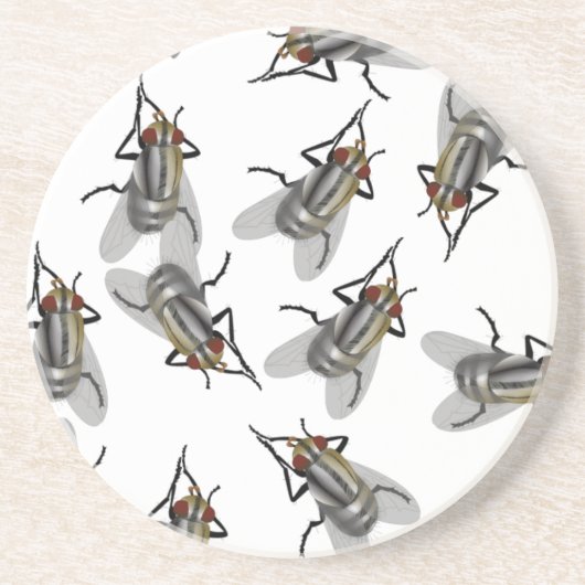 Dessous De Verre En Grès Écran de mouches (Devant)