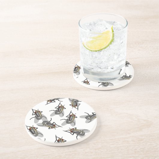 Dessous De Verre En Grès Écran de mouches (Côté)