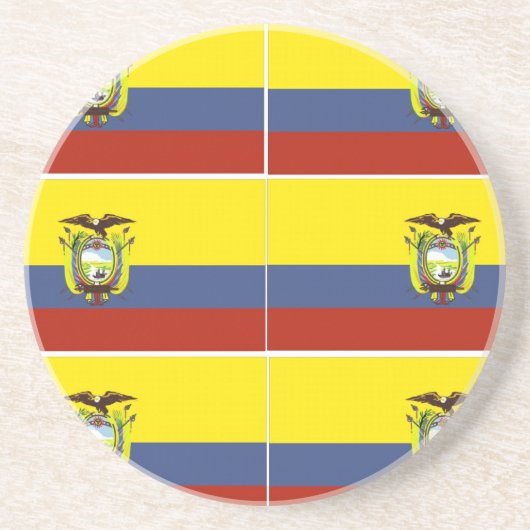 Dessous De Verre En Grès ecuadoriflag (Devant)