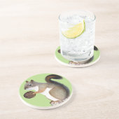 Dessous De Verre En Grès Écureuil (Côté)