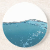 Dessous De Verre En Grès Effacer la vague bleue (Devant)