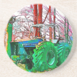 DESSOUS DE VERRE EN GRÈS EFFECTUÉ LE TRAITEMENT