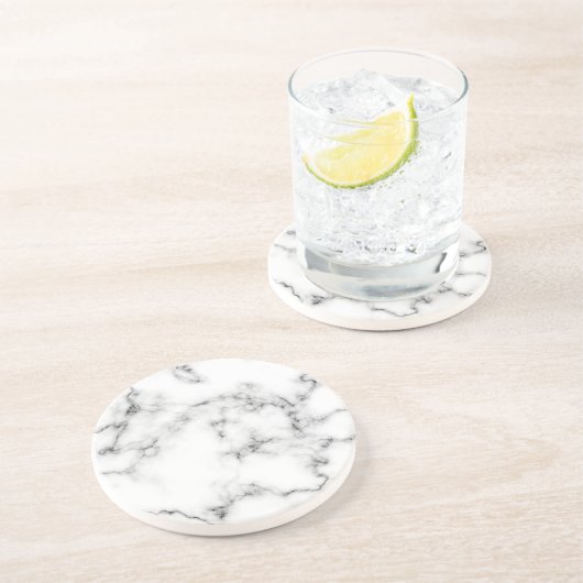 Dessous De Verre En Grès Effet Marbre (Côté)