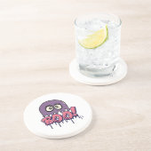 Dessous De Verre En Grès Effrayant Boo (Côté)