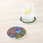 Dessous De Verre En Grès Église du désert (Côté)