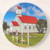 Dessous De Verre En Grès Église islandaise (Devant)