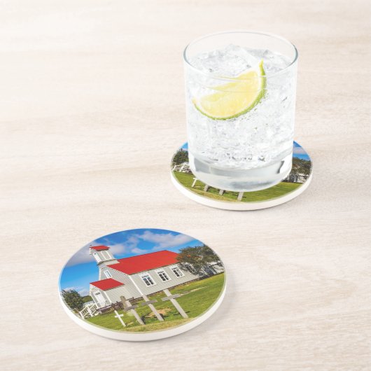 Dessous De Verre En Grès Église islandaise (Côté)