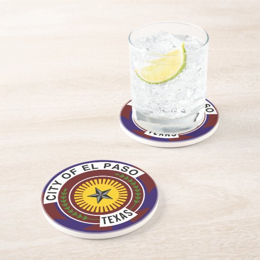 Dessous De Verre En Grès El Paso, Texas, États-Unis (Côté)