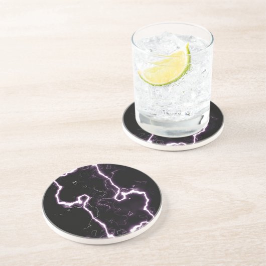 Dessous De Verre En Grès Électricité brute non contrôlée (Côté)