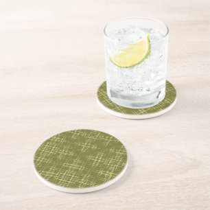 Dessous De Verre En Grès Élégance en croisillons