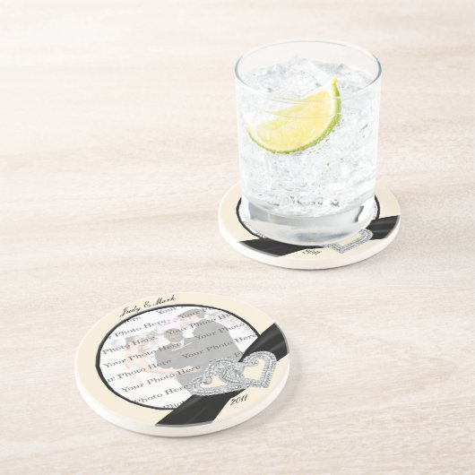 Dessous De Verre En Grès Elegant Diamond (Côté)