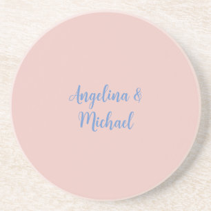 Dessous De Verre En Grès Élégant stylish tendance Unique Noms Calligraphie