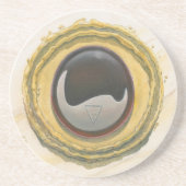 Dessous De Verre En Grès Élément de la Terre (Devant)