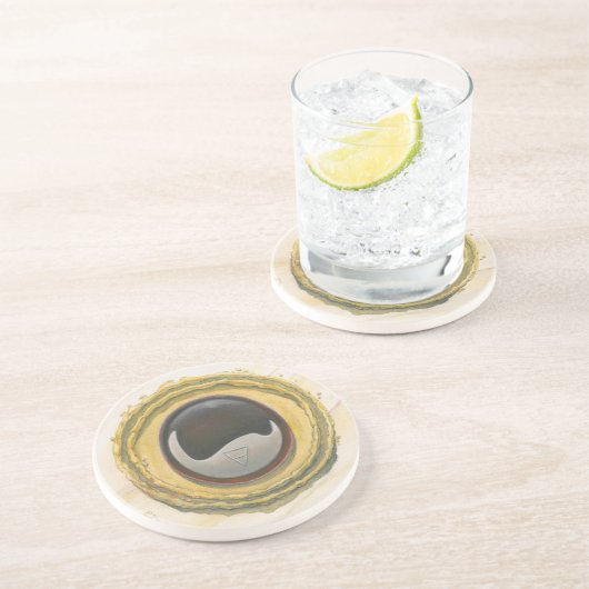 Dessous De Verre En Grès Élément de la Terre (Côté)