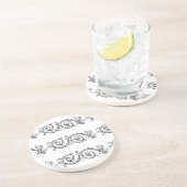 Dessous De Verre En Grès élément de séparation ornemental (Côté)