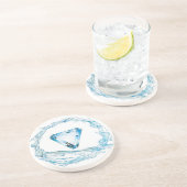 Dessous De Verre En Grès Élément d'eau (Côté)